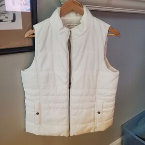 Jones New York pale cream medium  Puffer Vest